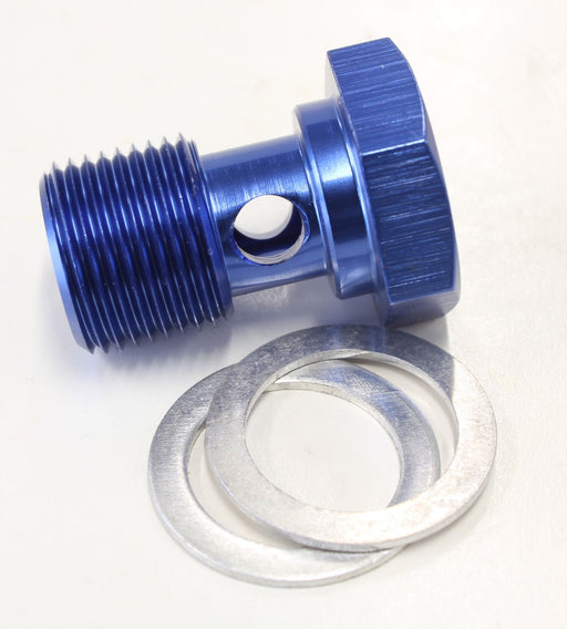 ALLOY BANJO BOLT 5/8" x 20 - BLUE