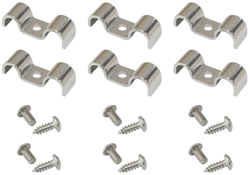 DUAL HARDLINE CLAMPS 1 X 3/16AND 1 X 3/8 *DUAL SIZES* 6PK  AF300-06-01