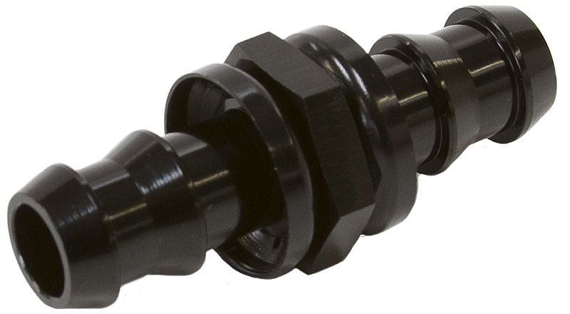 -6 PUSH LOCK BARB JOINER BLACK 3/8 MALE TO MALE BARB  AF410-06BLK  
