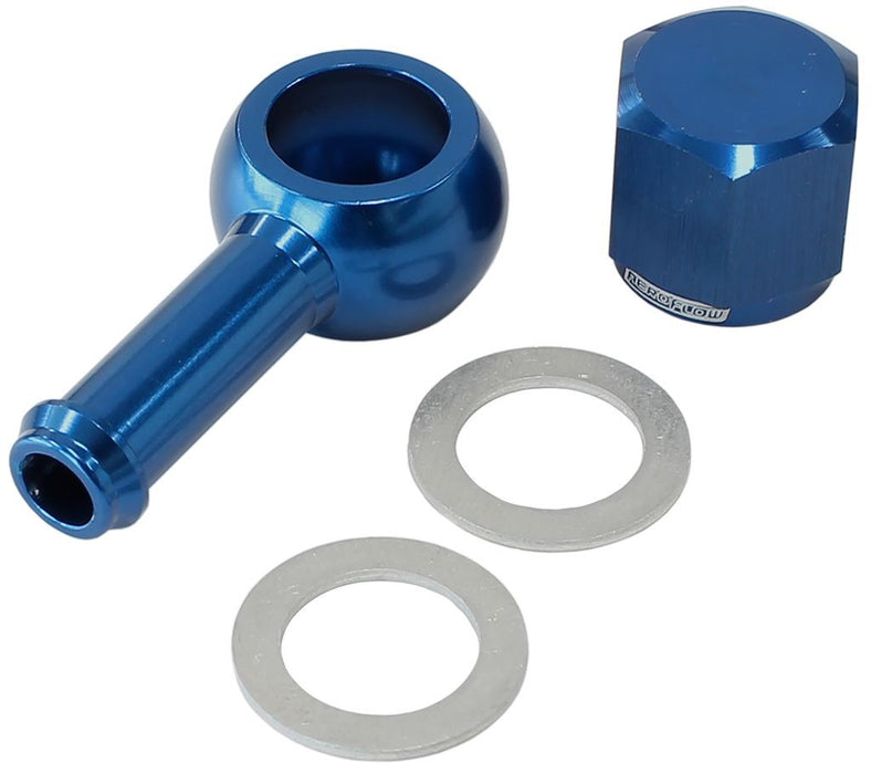 90° FUEL PUMP BANJO KIT - BLUE