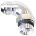 90 DEG -10ORB TO -8AN COMPLET WITH JAM NUT AND O-RING BLACK   AF903-08-10BLK