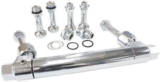 ADJUSTABLE BILLET FUEL LOG - CHROME