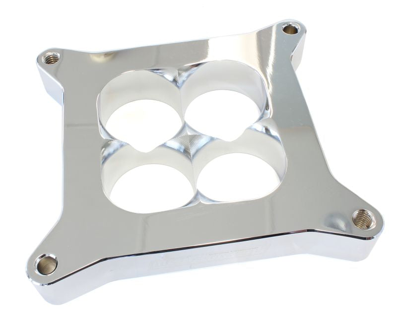 1' TAPERED HIGH VELOCITY CARBURETOR SPACER SUIT 4500 FLANGE - CHROME 