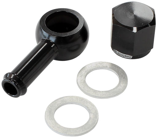 90° FUEL PUMP BANJO KIT - BLACK