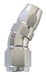 550 SERIES CUTTER STYLE ONE-PIECE SWIVEL 30° STEPPED HOSE END -10AN TO -12 HOSE SILVER