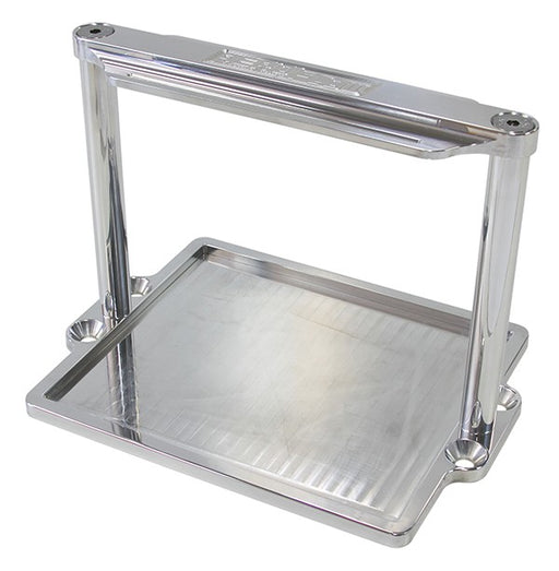 BILLET ALUMINIUM BATTERY TRAYS, POLISHED FINISH