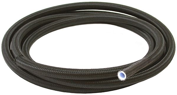 BLACK BRAIDED TEFLON HOSE-12AN1M S/S 16.2MM ID 19.3MM OD