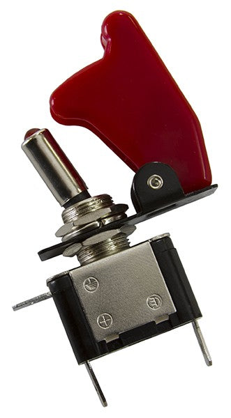 RED COVERED LED MISSILE SWITCH 