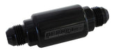 BILLET FUEL FILTER 40 MICRON -8AN BLACK