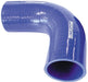 GLOSS BLUE 90° SILICONE ELBOW HOSE 3-1/2" (88mm) I.D 