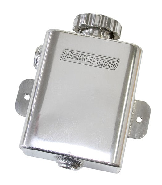 FABRICATED SQUARE RADIATOR EXPANSION TANK, 1.18ltr CAPACITY - POLISHED 