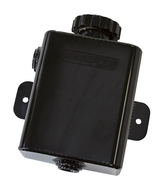 FABRICATED SQUARE RADIATOR EXPANSION TANK, 1.18ltr CAPACITY - BLACK