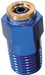 120 SERIES STRAIGHT 1/8" NPT TO 3/16" PUSH TO CONNECT FITTIING - BLUE