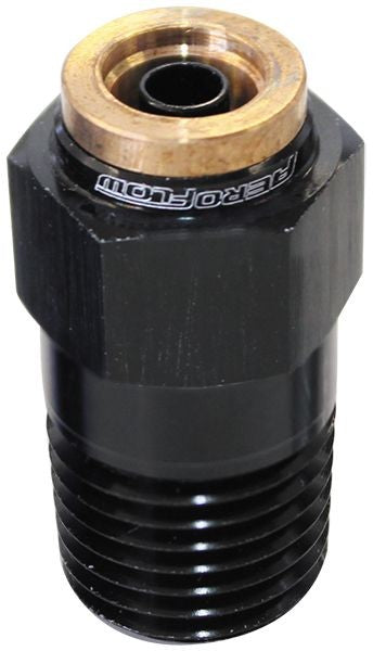 120 SERIES STRAIGHT 1/8" NPT TO 3/16" PUSH TO CONNECT FITTIING - BLACK  