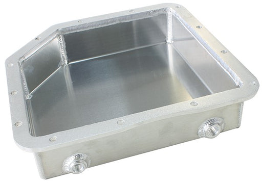 3" DEEP FABRICATED TRANSMISSION PAN INCLUDING FILTER EXTENSION SUIT GM TH350, NATURAL FINISH  