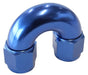 180° FULL FLOW COUPLER -6AN BLUE