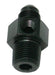 Male NPT to Adapter 1/8" to -4AN with 1/8" Port, Black Finish 