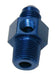 Male NPT to Adapter 1/8" to -6AN with 1/8" Port, Blue Finish