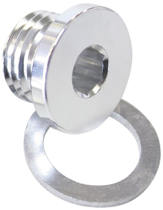 Metric Port Plug M10 x 1.0 Silver Finish.