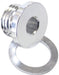 Metric Port Plug M10 x 1.0 Silver Finish.