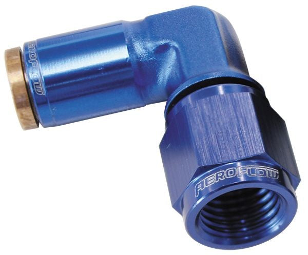 120 SERIES 90° -3AN TO 1/4" PUSH TO CONNECT FITTING - BLUE    