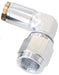 120 SERIES 90° -3AN TO 1/4" PUSH TO CONNECT FITTING - SILVER