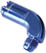 90° PUSH-ON EFI FUEL FITTING 3/8" PRESSURE SIDE TO -6AN, BLUE 