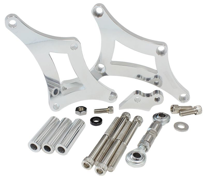 LOW MOUNT BILLET ALTERNATOR BRACKET SUIT V8 TORANA LH-LX-UC DRIVERS SIDE - POLISHED