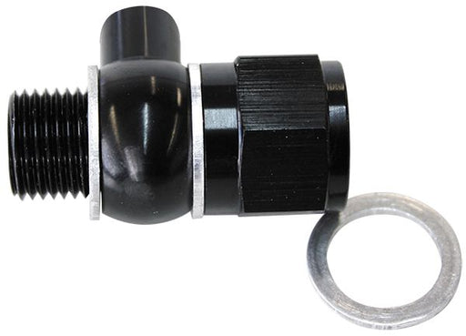 LS CHEVY OIL PRESSURE ADAPTER ALLOWS 1/8 NPT AUX PORT  AF166-05-02BLK