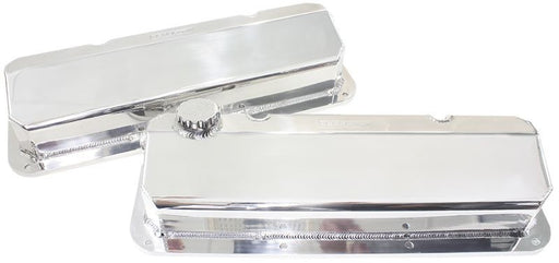 FABRICATED BILLET VALVE COVERS SUIT FORD 302-351C, POLISHED