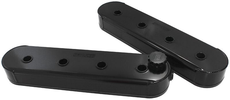 GM LS SERIES FABRICATED  BILLET VALVE COVER, BLACK