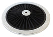 CHROME FULL FLOW AIR FILTER TOP PLATE 9"