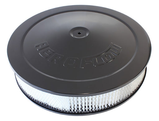 BLACK 14" x 3" AIR FILTER ASSEMBLY WITH 1-1/8" DROP BASE, 5-1/8" NECK 2