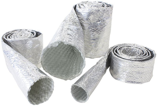 ALUMINISED HEAT SLEEVE 5/8-1SILVER FINISH 3.7M / 12FT AF91-5011