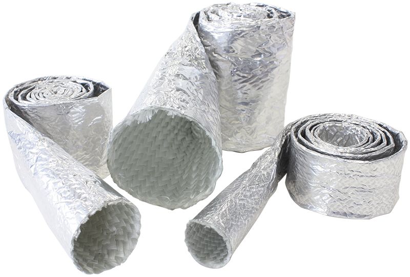 ALUMINISED HEAT SLEEVE 5/8-1SILVER FINISH 3.7M / 12FT AF91-5011