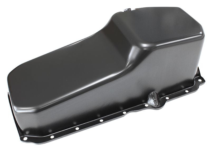 CHEVROLET LATE 86-ON STANDARD REPLACEMENT OIL PAN, BLACK FINISH