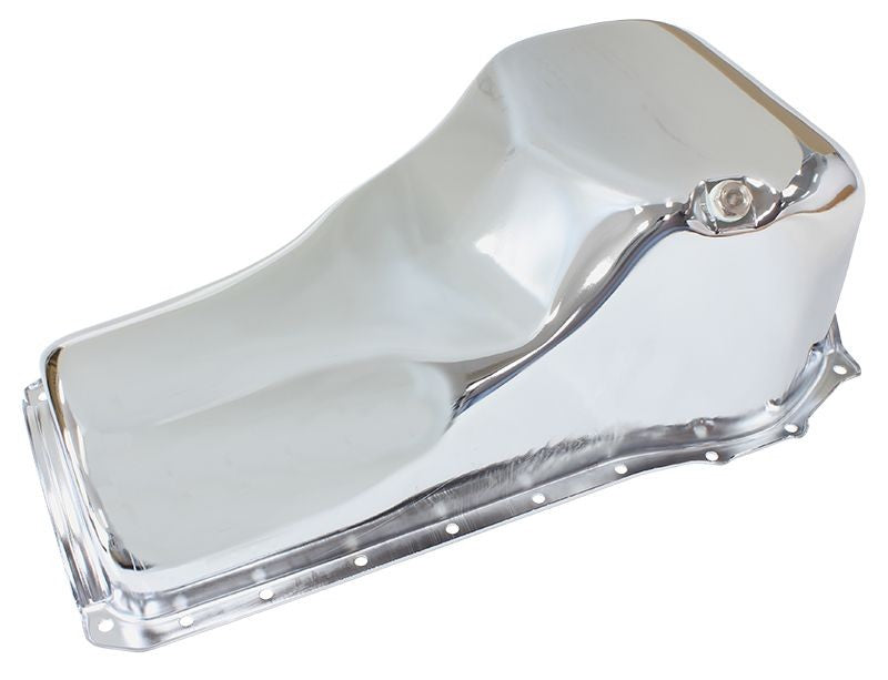 FORD CLEVELAND STANDARD REPLACEMENT OIL PAN, CHROME FINISH