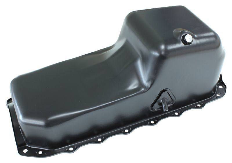 HOLDEN STANDARD REPLACEMENT OIL PAN, BLACK FINISH SUIT HQ-WB & LH-UC TORANA