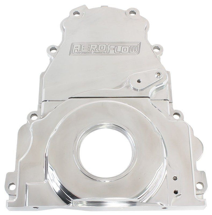 GM LS 2-PIECE BILLET TIMING COVER - POLISHED