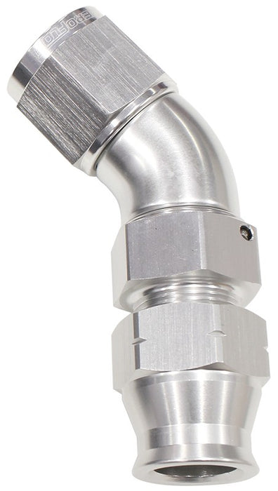 45° TUBE TO FEMALE AN ADAPTER 1/4" TO -4AN - SILVER    