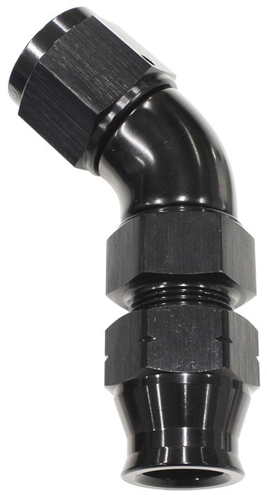 45° TUBE TO FEMALE AN ADAPTER 3/8" TO -6AN - BLACK    