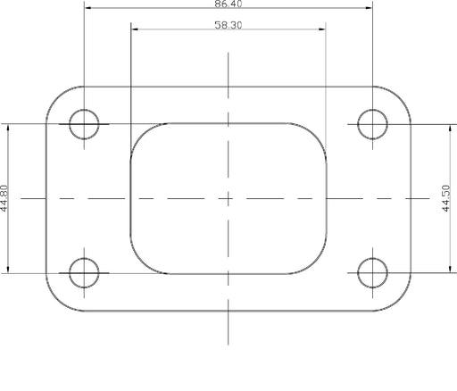 T3 STAINLESS STEEL TURBINE INLET FLANGE, WELD-ON SUIT GT30/GT35