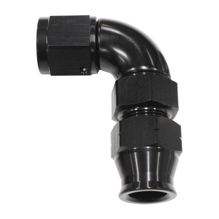 90° Tube to Female AN Adapter 1/2"to -8AN, Black Finish