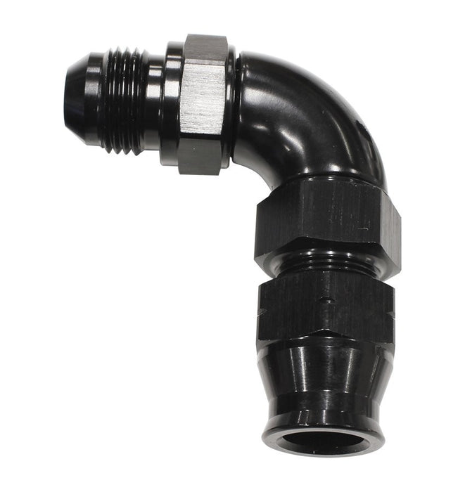 90° TUBE TO MALE AN ADAPTER 1/4" TO -4AN BLACK