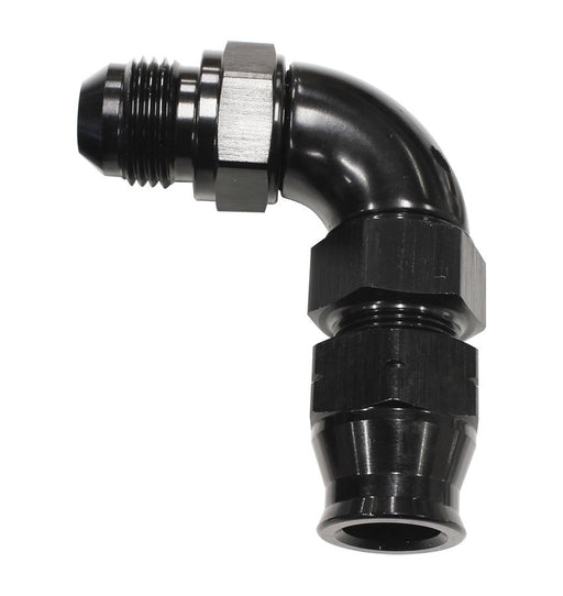 90° TUBE TO MALE AN ADAPTER 5/16" TO -6AN BLACK