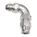 90° TUBE TO MALE AN ADAPTER 5/8" TO -10AN SILVER