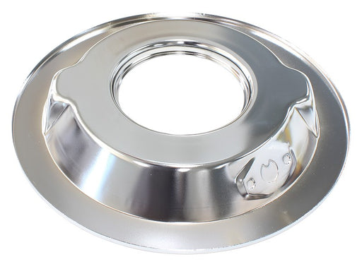 14" AIR CLEANER BASE ONLY CHROME, RECESSED 1-1/8 (28mm), 5-1/8" NECK