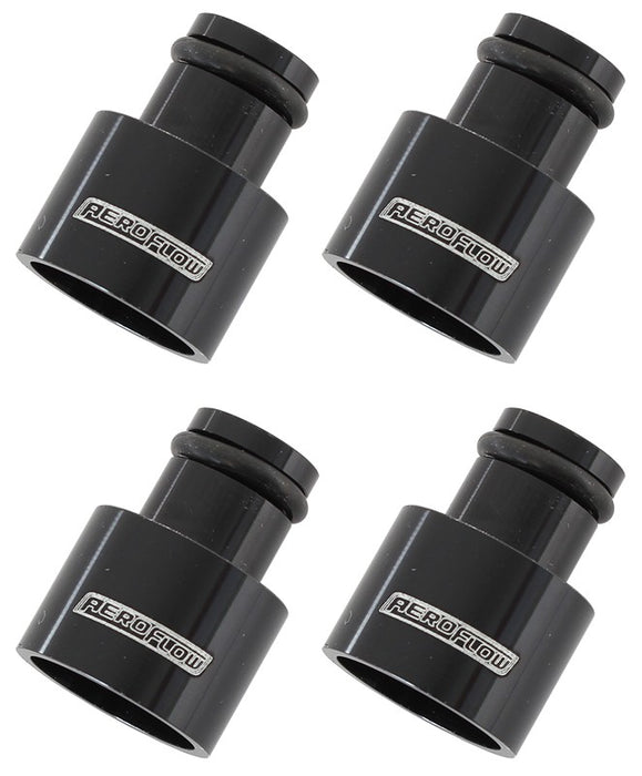 FUEL INJECTOR ADAPTER SUIT 11mm FUEL RAIL, 12mm HIGH (4 PACK)