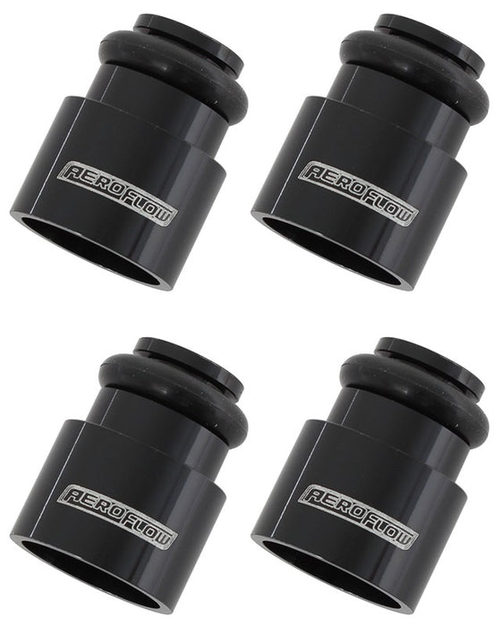 FUEL INJECTOR ADAPTER SUIT 14mm FUEL RAIL, 12mm HIGH (4 PACK)