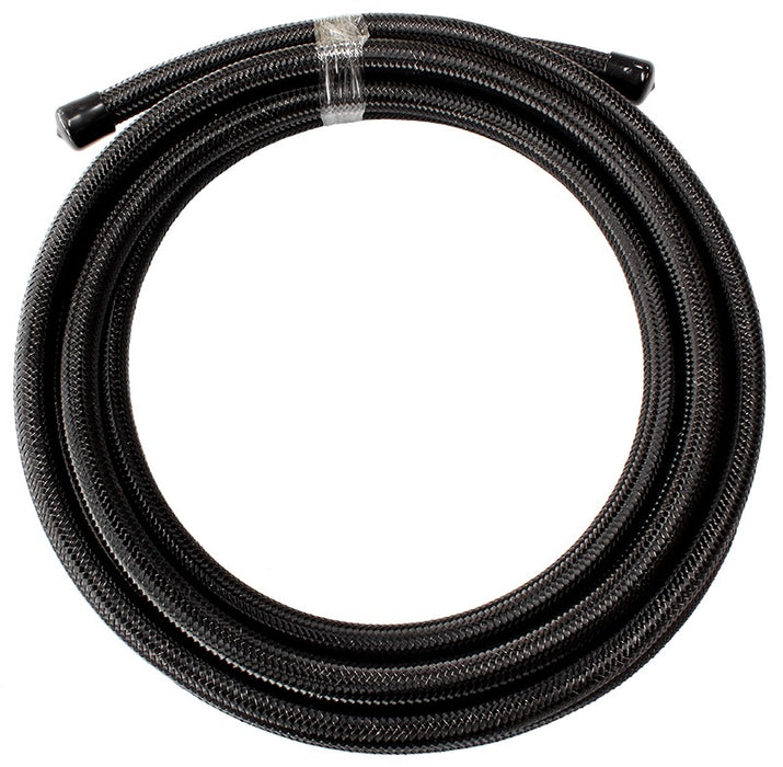 200 SERIES PTFE (Teflon®) BLACK STAINLESS STEEL BRAIDED HOSE -8AN 2 METRE LENGTH